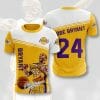 NBA Los Angeles Lakers Kobe Bryant Gold T-Shirt