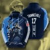 NFL Tennessee Titans Ryan Tannehill Navy Titans Blue Stripes Pullover Hoodie