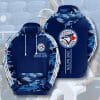 MLB Toronto Blue Jays Navy Blue Camo Pullover Hoodie