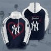 MLB New York Yankees Heart Shape Pullover Hoodie