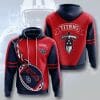 NFL Tennessee Titans Navy Red Fire Pullover Hoodie