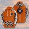 MLB Houston Astros Navy Orange Camo Pullover Hoodie