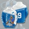 NFL Detroit Lions Matthew Stafford Honolulu Blue White Pullover Hoodie