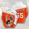 NFL Denver Broncos Bradley Chubb Orange White Pullover Hoodie