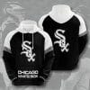 MLB Chicago White Sox Black White Pullover Hoodie