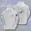 MLB Los Angeles Dodgers Blue Stripes Pullover Hoodie