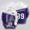 NFL Baltimore Ravens Mark Andrews Purple White Pullover Hoodie