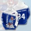 NFL Buffalo Bills Thurman Thomas Blue White Pullover Hoodie