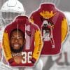 NFL Arizona Cardinals Budda Baker Red Yellow Pullover Hoodie