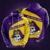 NCAA East Carolina Pirates Gold Purple Pullover Hoodie