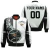 MLB Pittsburgh Pirates Custom Name Number Black White Bomber Jacket
