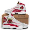NCAA Louisville Cardinals Baby Yoda Custom Name Air Jordan 13 Shoes