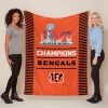 NFL Cincinnati Bengals Super Bowl LVI Champions Fleece Blanket