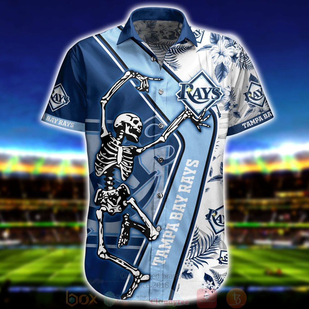 MLB Tampa Bay Rays Skeleton Aloha Hawaiian Shirt MLB Tampa Bay Rays Skeleton Aloha Hawaiian Shirt
