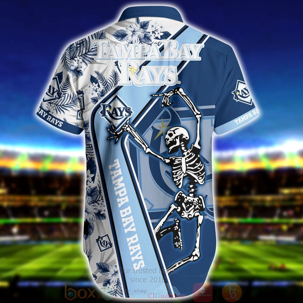 MLB Tampa Bay Rays Skeleton Aloha Hawaiian Shirt MLB Tampa Bay Rays Skeleton Aloha Hawaiian Shirt