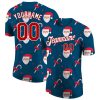 Custom Aqua Red-White "Christmas" 3D T-Shirt