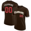 Custom Brown Red-Cream T-Shirt