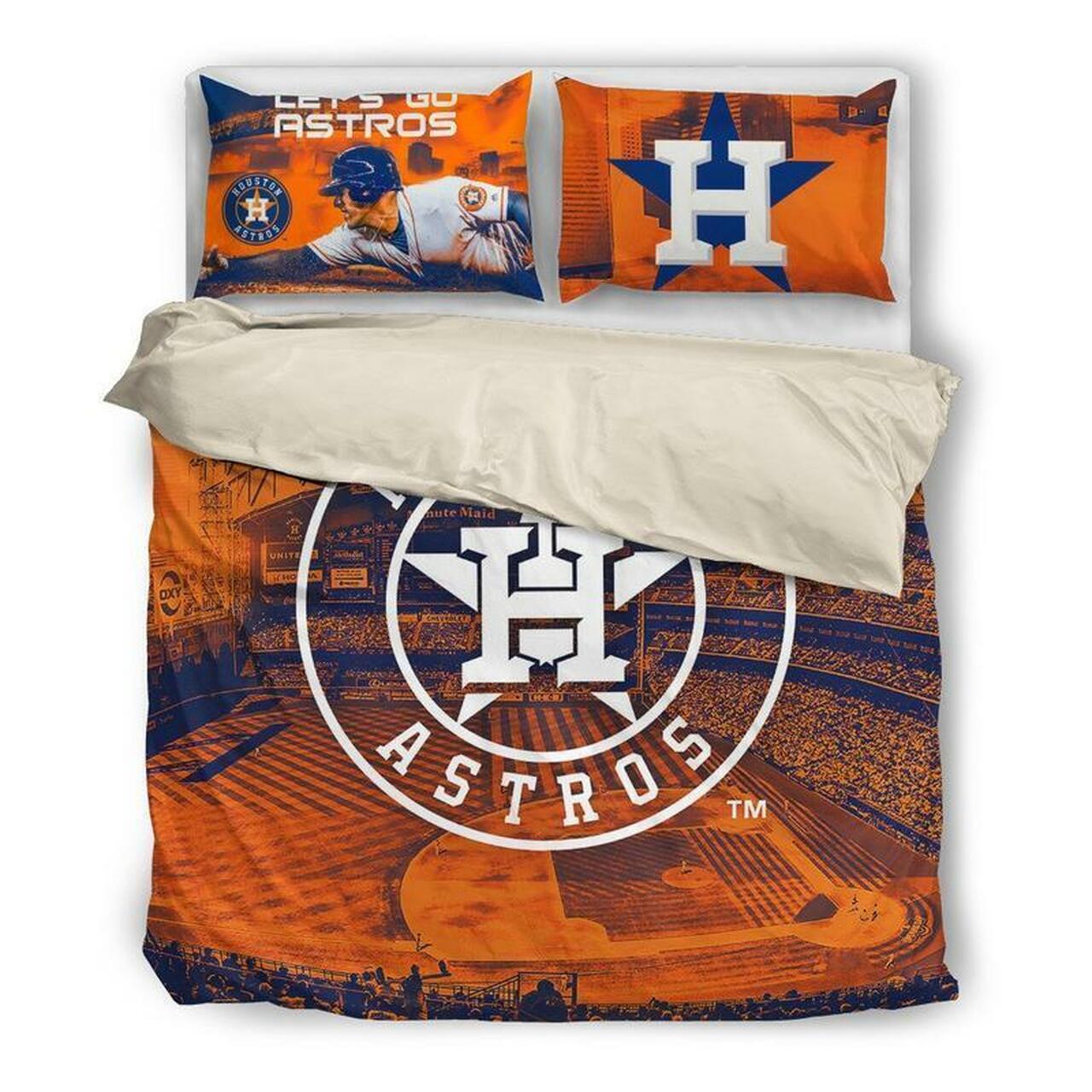 MLB Houston Astros Bedding Set V2 MLB Houston Astros Bedding Set V2