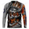 MLB Houston Astros Custom Name Number Skull Sweatshirt