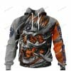 MLB Houston Astros Custom Name Number Skull Pullover Hoodie