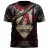 MLB Arizona Diamondbacks Custom Name Number Warriors Jersey T-Shirt