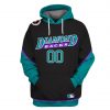MLB Arizona Diamondbacks Custom Name Number Black Green Pullover Hoodie