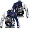 MLB Atlanta Braves Jack Skellington And Zero Baseball Jacket