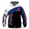 MLB Atlanta Braves White Blue Black Pullover Hoodie