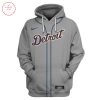 MLB Detroit Tigers Custom Name Number Gray Pullover Hoodie