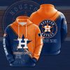 MLB Houston Astros Navy Orange Split Pullover Hoodie