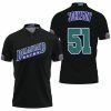 MLB Arizona Diamondbacks Custom Name Number Black Polo Shirt