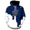 MLB Milwaukee Brewers Navy White Logo Pullover Hoodie