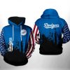 MLB Los Angeles Dodgers American Flag Pullover Hoodie
