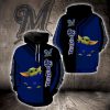 MLB Milwaukee Brewers Baby Yoda Green Pullover Hoodie