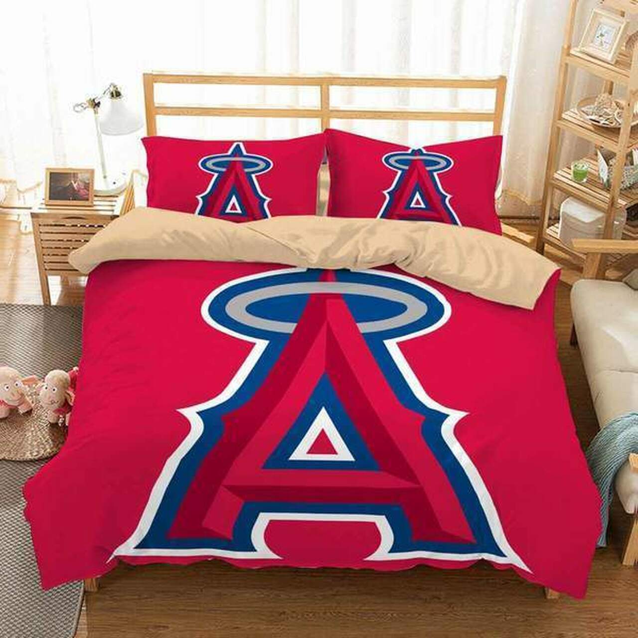 MLB Los Angeles Angels Bedding Set V2 MLB Los Angeles Angels Bedding Set V2