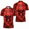 MLB Los Angeles Angels Skull Polo Shirt