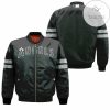 MLB Los Angeles Angels Black Simple Inspired Style Bomber Jacket
