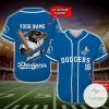 MLB Los Angeles Dodgers Custom Name Number Mascot Baseball Jersey