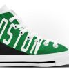 NBA Boston Celtics Green Black High Top Shoes