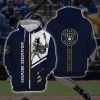 MLB Milwaukee Brewers Brewer Fever Navy Pullover Hoodie