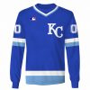 MLB Kansas City Royals Custom Name Number Blue Gift For Fans Sweatshirt