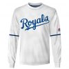 MLB Kansas City Royals Custom Name Number White Sweatshirt