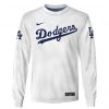 MLB Los Angeles Dodgers Custom Name Number White Sweatshirt