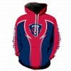 MLB Minnesota Twins Navy Red Logo Pullover Hoodie