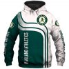 MLB Oakland Athletics Green White Pullover Hoodie