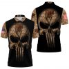 MLB Pittsburgh Pirates Camouflage Skull American Flag Polo Shirt