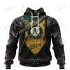 MLB Oakland Athletics Custom Name Number Warriors Jersey Pullover Hoodie