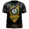 MLB Oakland Athletics Custom Name Number Warriors T-Shirt