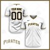 MLB Pittsburgh Pirates Custom Name Number White Home Baseball Jersey