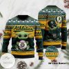 MLB Oakland Athletics Grogu Baby Yoda Hug Logo Sweater